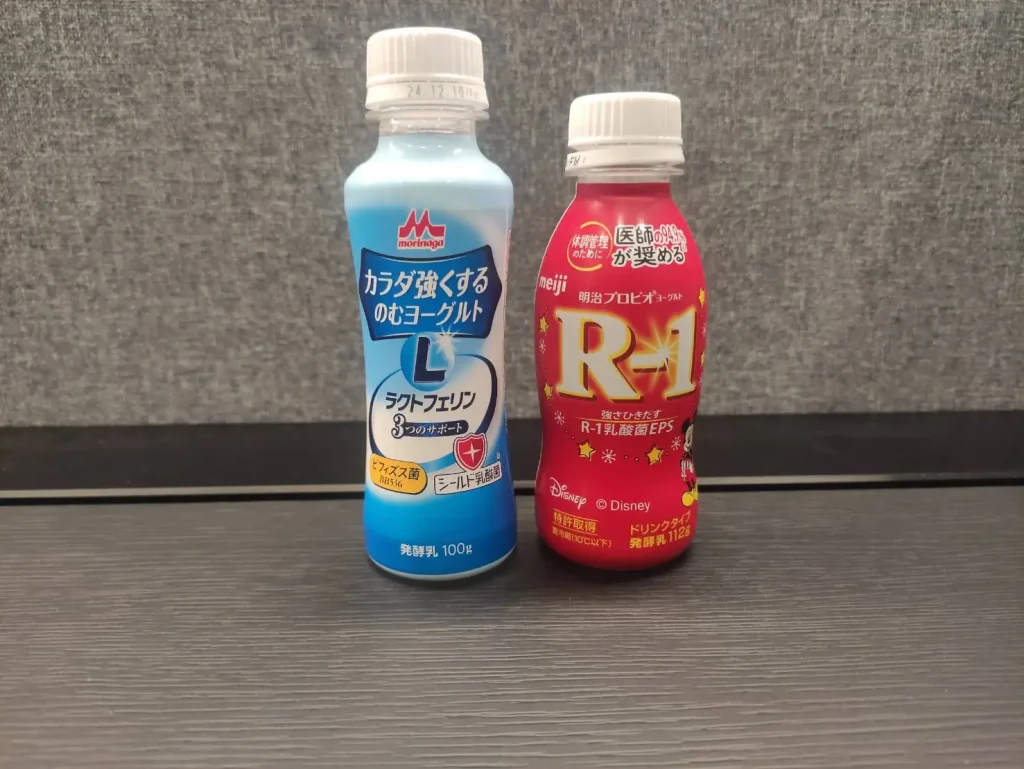 カラダ強くするヨーグルトとR1ヨーグルト 